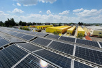 Photovoltaikanlage auf dem Betriebsgebäude in Griesheim (Darmstadt)