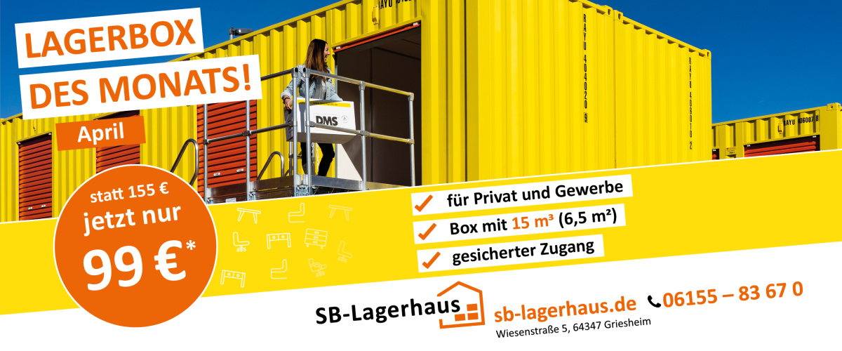 Lagerbox des Monats April für nur 99€