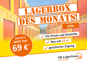 Selfstorage auf die günstige Art: Unsere Lagerbox des Monats