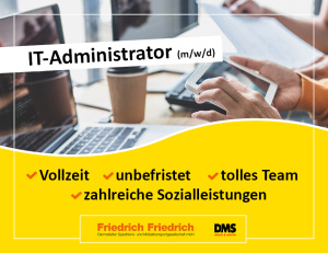 Stellenangebot IT-Administrator Vollzeit in Griesheim bei Darmstadt