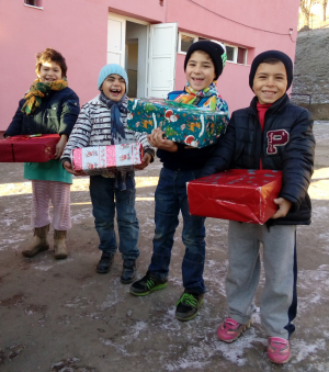 Die Kinder in Mediasch freuten sich über die Geschenke