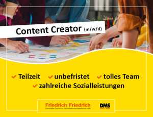Stellenangebot Content Creator Marketing Social Media in Griesheim bei Darmstadt