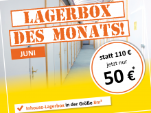 Lagerbox des Monats Juni Selfstorage Griesheim Darmstadt