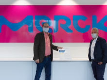 Oliver Gerheim bei der Übergabe des Climate Partner Zertifikats