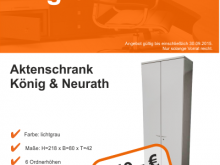 Günstige Aktenschränke von König und Neurath erhalten Sie im Lagerverkauf für Büromöbel in Darmstadt