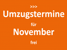 Umzugstermine im November